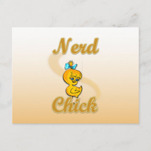 Nerd Chick Postkarte