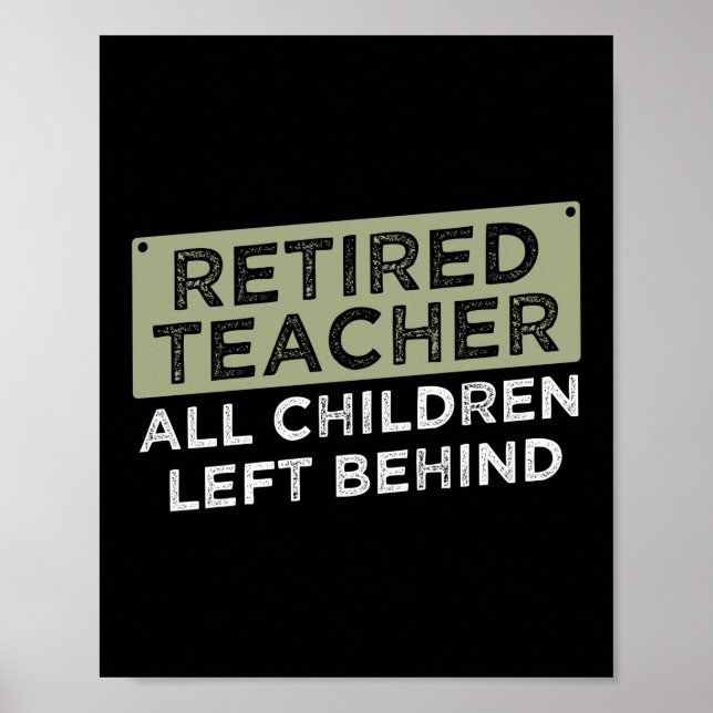 Nerd der Nachwuchsschule Funny Teacher Poster (Vorne)