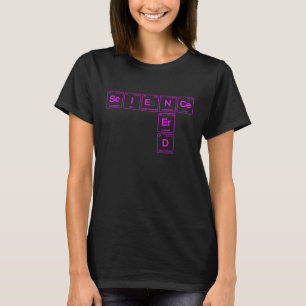 Nerd der Wissenschaft, der in Teilen des Periodisc T-Shirt