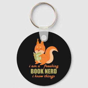 Nerd Eichhörnchen Schlüsselanhänger