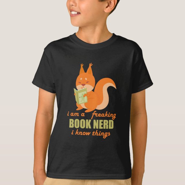 Nerd Eichhörnchen T-Shirt (Vorderseite)