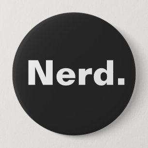 Nerd ein Wort weiße Text minimalistisch lustiges D Button