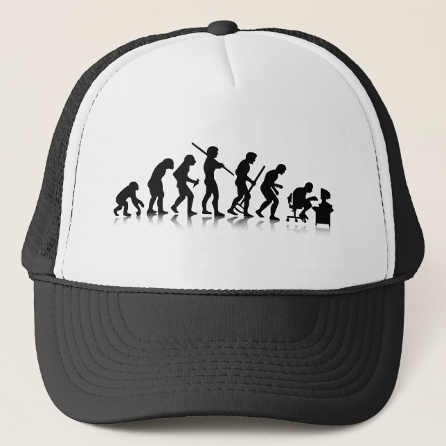 Nerd Evolution Truckerkappe (Vorderseite)