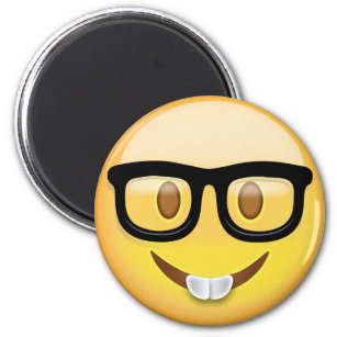 Nerd Face Emoji Magnet