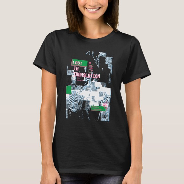 Nerd-Fehler T für den Retro-Computer Glitch Geek T-Shirt (Vorderseite)