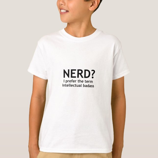 Nerd? Funny, Geeky Design T-Shirt (Vorderseite)