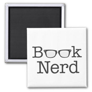 Nerd Funny Spectacle Text Magnet