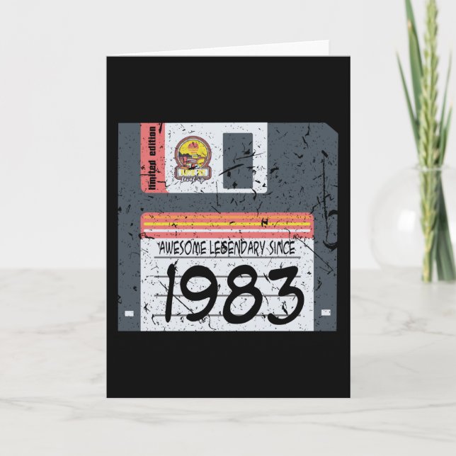 Nerd Geburtstag 1983 Karte (Vorderseite)