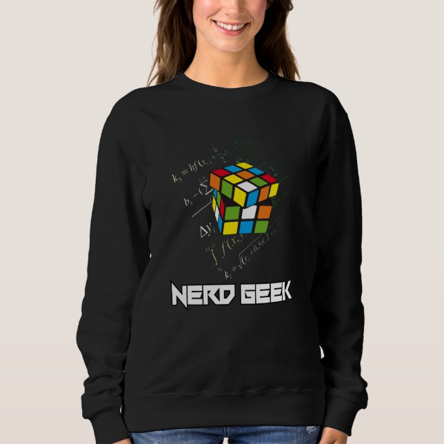 Nerd Geek Mah Informatik Funny Gift Idee Sweatshirt (Vorderseite)