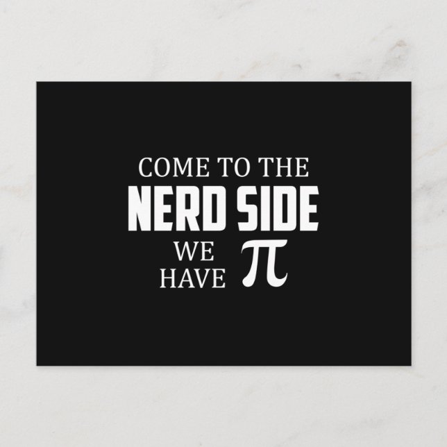 Nerd Geek Mah Science Computer Funny Gift Idee Postkarte (Vorderseite)