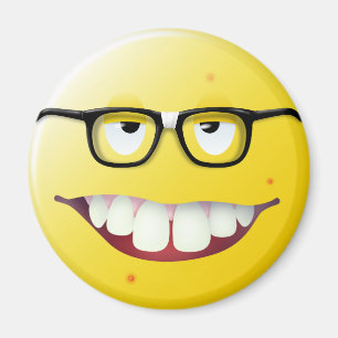 Nerd-Gesicht Magnet