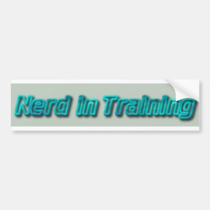 Nerd im Training Autoaufkleber