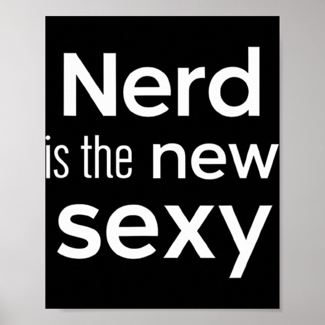 Nerd Is The New Y Gamers Software Engineers Origin Poster (Vorne)