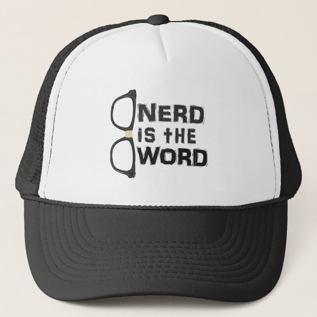 Nerd ist das Wort Truckerkappe (Vorderseite)