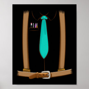 Nerd-Kostüm Halloween Süß Dork Geek Sohn Gamer Ges Poster