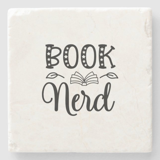 Nerd lesen steinuntersetzer (Vorderseite)
