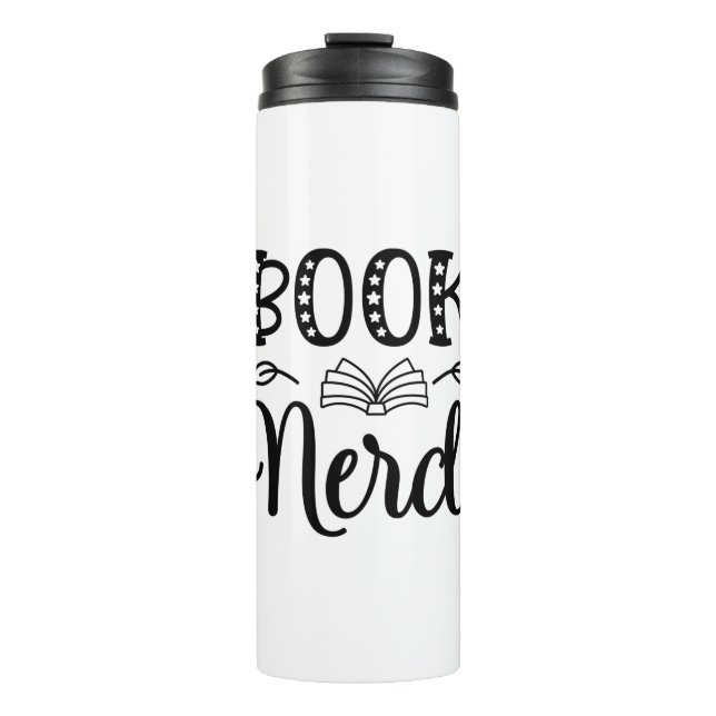 Nerd lesen thermosbecher (Vorderseite)