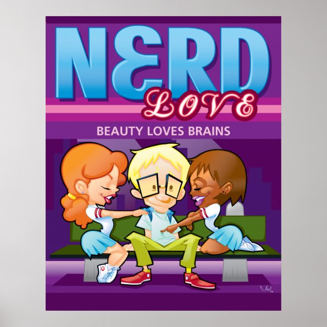 Nerd Liebe Poster (Vorne)
