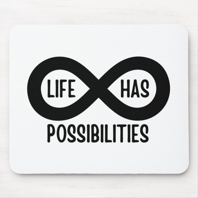 Nerd Mathematik Life hat Möglichkeiten Mousepad (Vorne)
