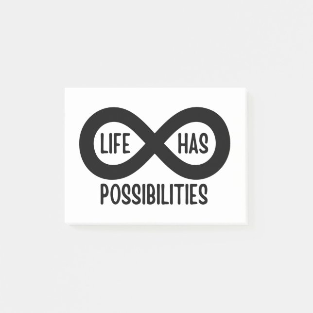 Nerd Mathematik Life hat Möglichkeiten Post-it Klebezettel (Vorderseite)