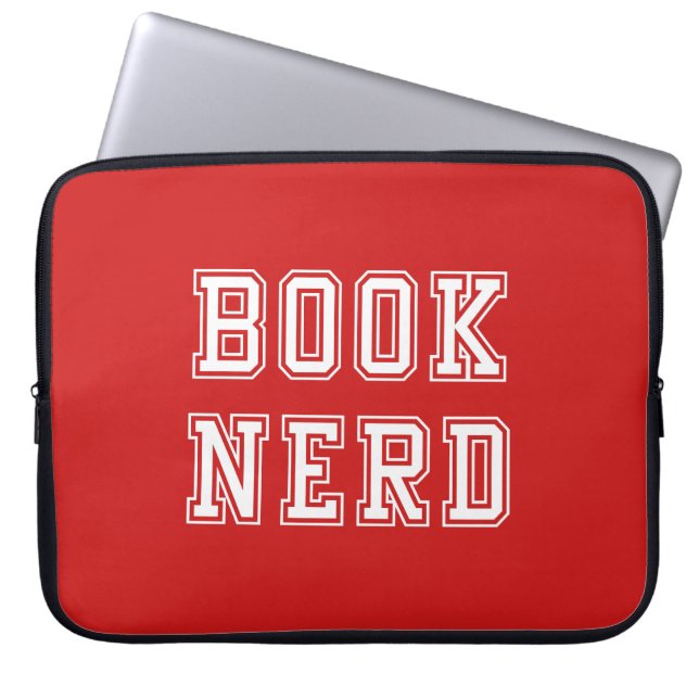 Nerd mit bearbeitbarer Farbe im Stil Laptopschutzhülle (Vorderseite)
