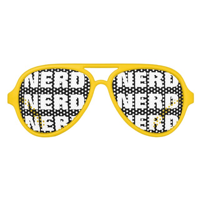 Nerd-Party | Sonnenbrille für Geeks (Vorderseite)