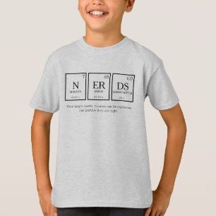 Nerd Periodische Tischelemente Chemie maßgeschnei T-Shirt