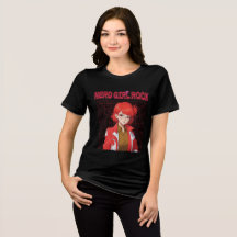 Nerd-Rock-Mädchen T-Shirt