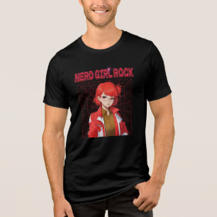 Nerd Rock Mädchen Tri-Blend Shirt