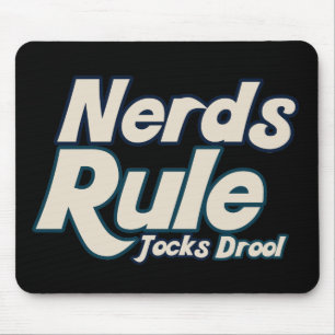 Nerd Rule Jocks Drool Mousepad