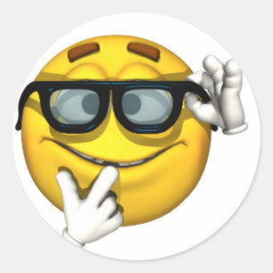 Nerd Runder Aufkleber