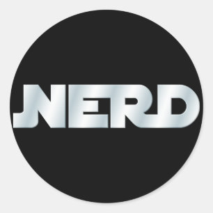 Nerd Runder Aufkleber