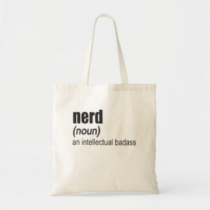 Nerd (Substantiv) Ein intellektueller Badass Tragetasche