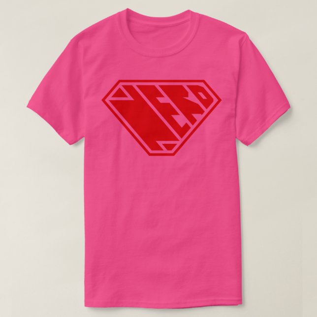 Nerd SuperEmpowered Red T-Shirt (Design vorne)