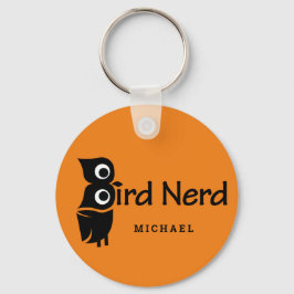Nerd von Vögeln und Personalisierte Bezeichnung Or Schlüsselanhänger