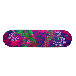 Nerdberries Psychedelisches Fraktal Skateboard