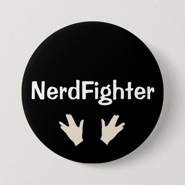 NerdFighter Knopf - DFTBA Button (Vorderseite)