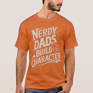 Nerdige Väter bauen Charakter-RPG-Würfel-Vater-Hum T-Shirt
