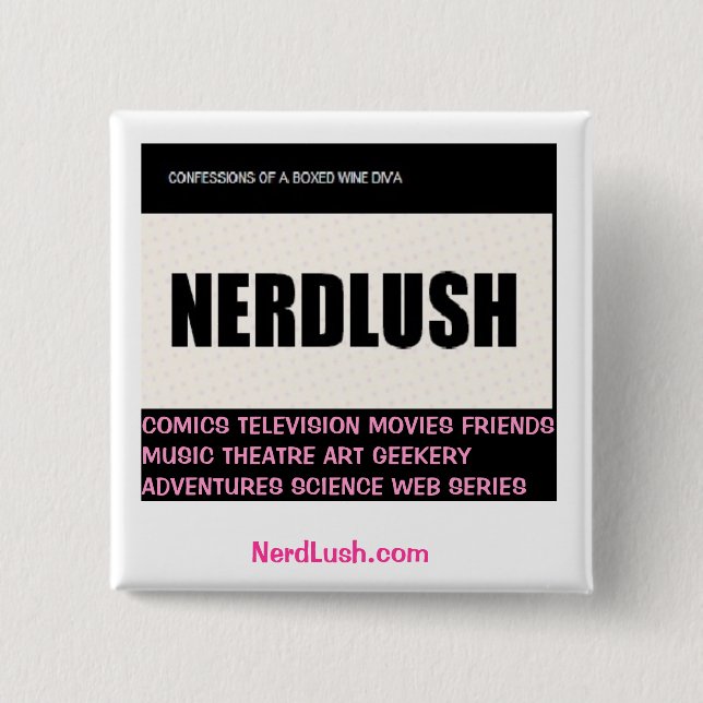 NerdLush~ Quadrat, NerdLush Gemeinschaftsknopf Button (Vorderseite)