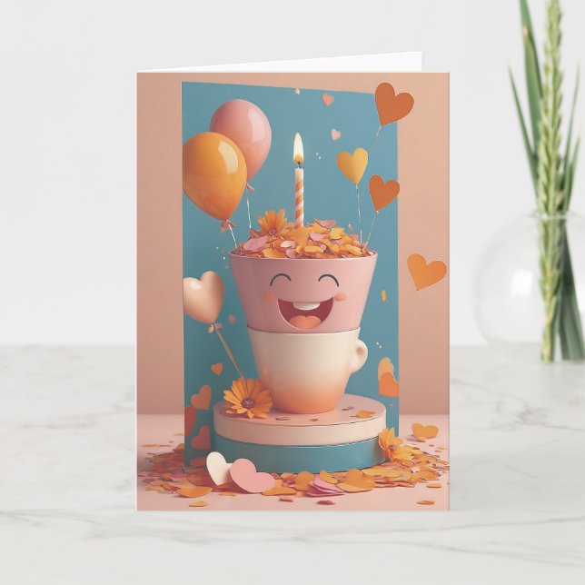 Nerds Birthday Blast Karte (Vorderseite)