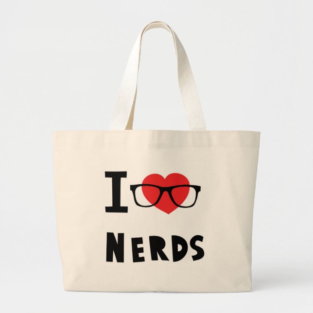 Nerds der Liebe I Jumbo Stoffbeutel (Vorne)