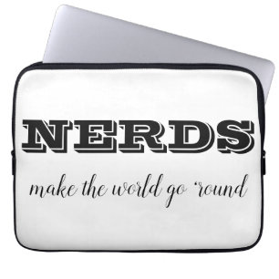 NERDS lassen die Welt sich drehen Laptopschutzhülle