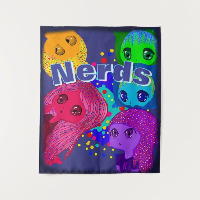 Nerds Tapestry Wandteppich (Vorderseite)