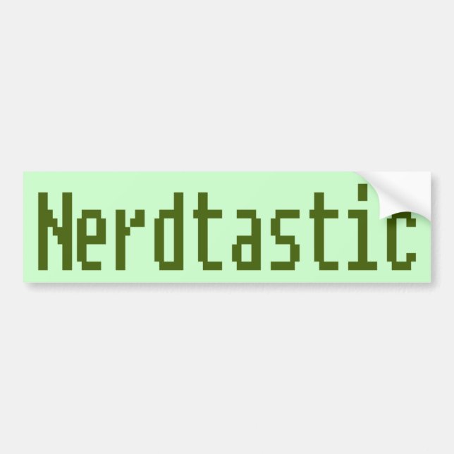 Nerdtastic Autoaufkleber (Vorne)
