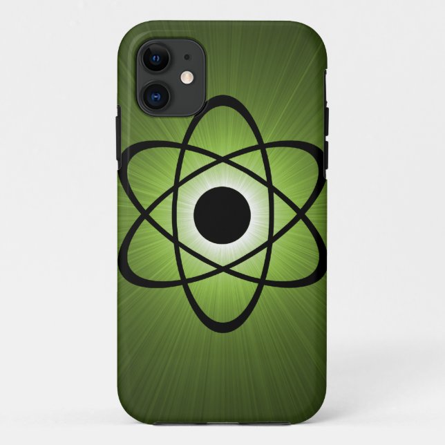 Nerdy Atomic BT iPhone 5 Case, Green Case-Mate iPhone Hülle (Rückseite)