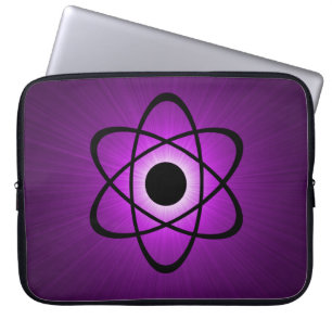 Nerdy Atomic Electronics Sleeve, Purple Laptopschutzhülle