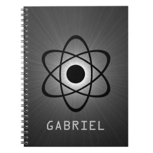 Nerdy Atomic Notebook, grau Notizblock