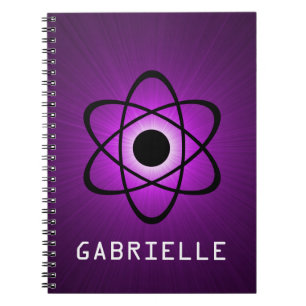 Nerdy Atomic Notebook, Lila Notizblock