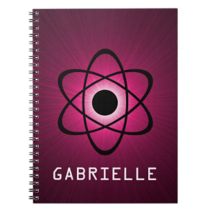 Nerdy Atomic Notebook, rosa Notizblock