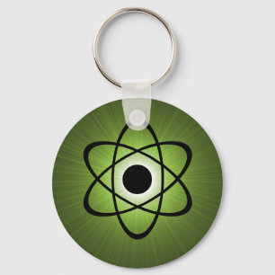 Nerdy Atomic Schlüsselanhänger, grün Schlüsselanhänger